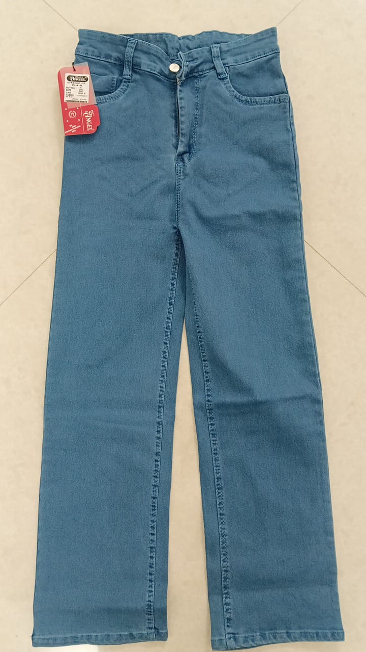 Denim Silk Baggy Straight Jeans He & She