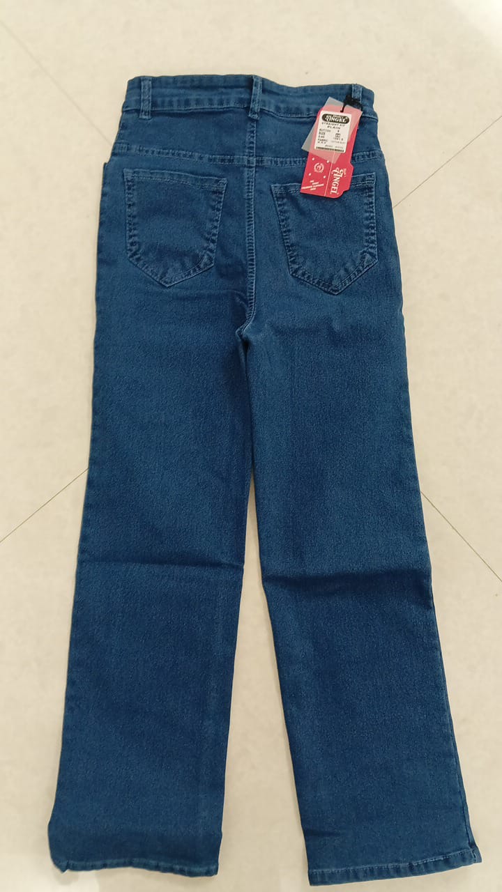 Denim Silk Baggy Straight Jeans He & She