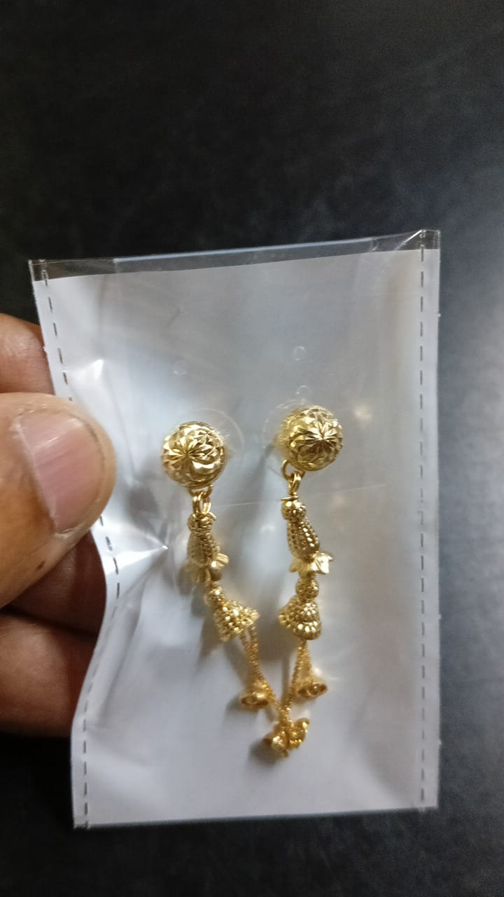 Lady Fancy Gold Ear Long Tops