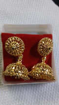 Lady Fancy Gold Ear Top Glossy Finish with Diamonds