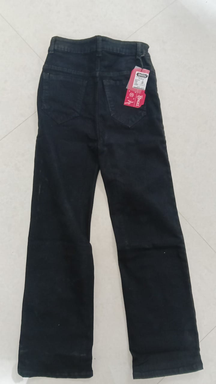 Denim Silk Baggy Straight Jeans He & She