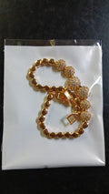 Lady Fancy Wide Heavy Bracelet with Diamonds
