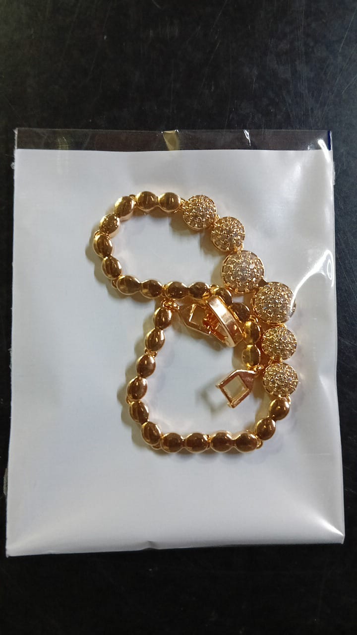 Lady Fancy Wide Heavy Bracelet with Diamonds