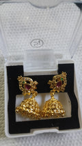 Lady Fancy Gold Ear Top Glossy Finish with Diamonds