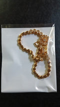 Lady Fancy Wide Heavy Bracelet with Diamonds