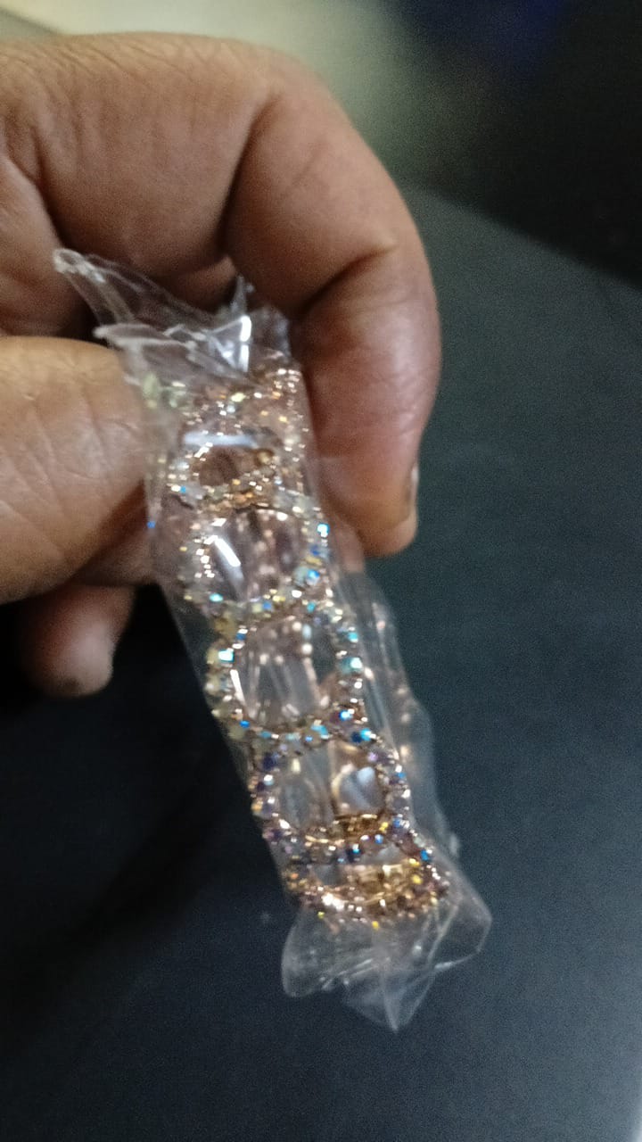 Lady Fancy Wide Diamond Braclet