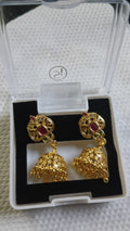 Lady Fancy Gold Ear Top Glossy Finish with Diamonds