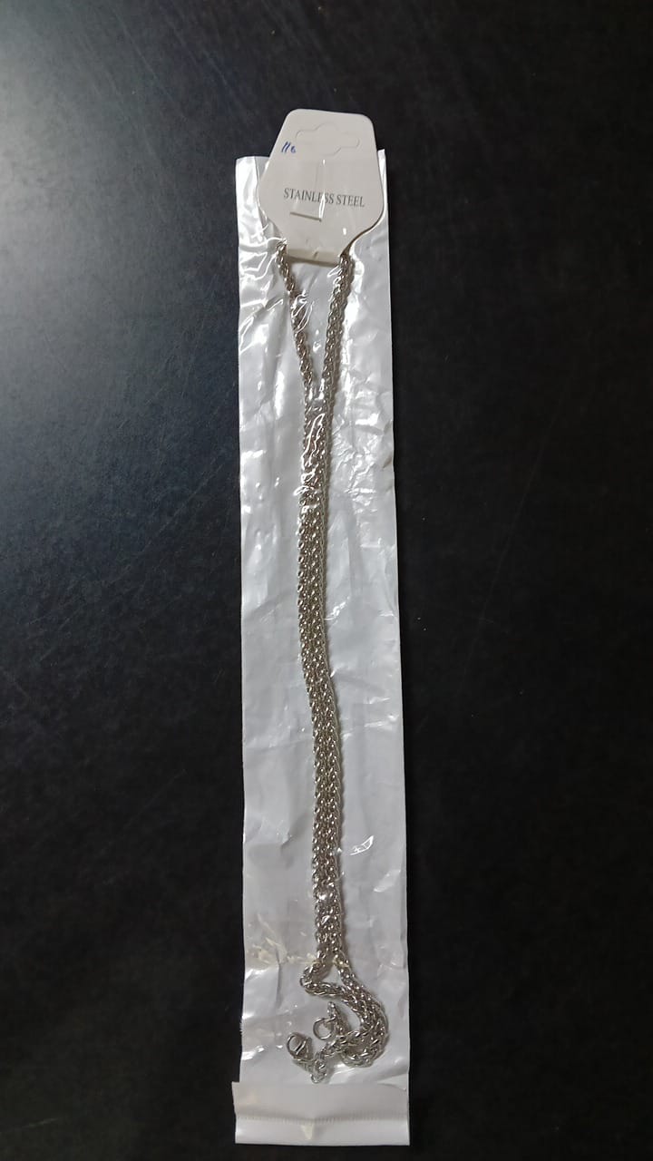 Fancy Silver  Neck Chain For He