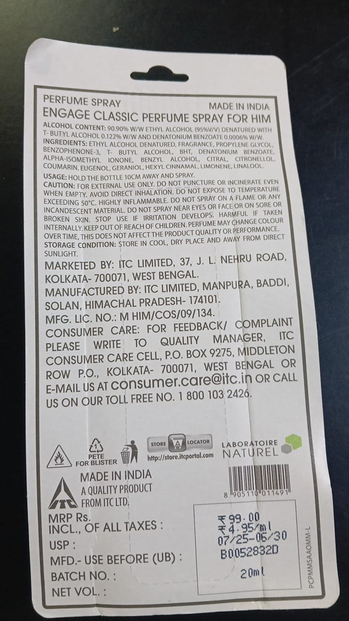 ENGAGE VIBE CITRUS AROMATIC 20ML-HE N SHE