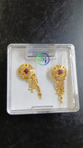 Lady Fancy Gold Ear Long Wide Tops