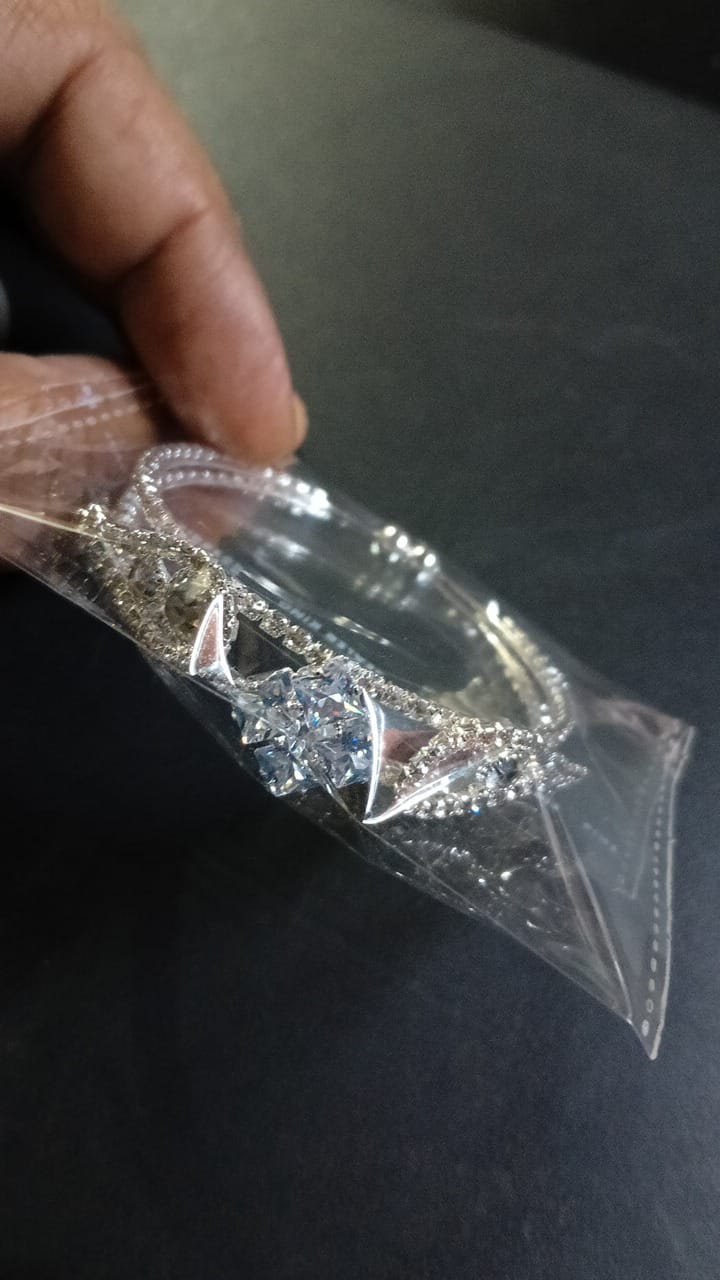 Lady Fancy Wide Diamond Braclet