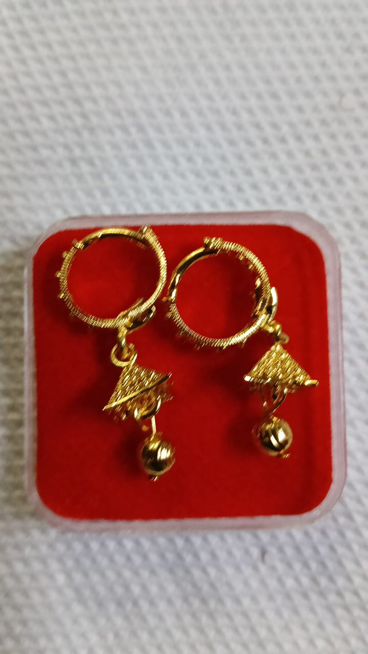 Lady Fancy Gold Ear Top Multi Designs