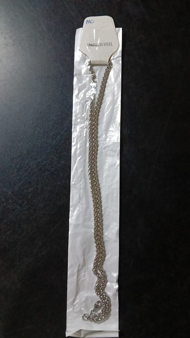 Fancy Silver  Neck Chain For He