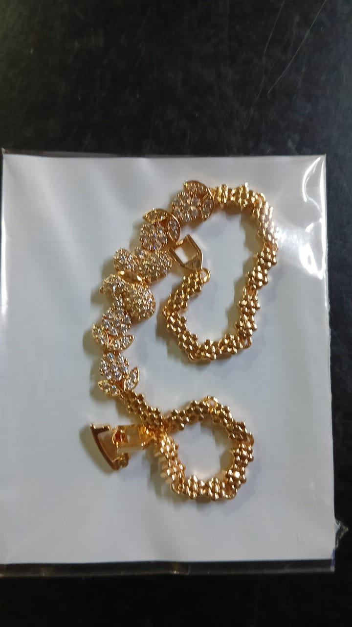 Lady Fancy Wide Heavy Bracelet with Diamonds