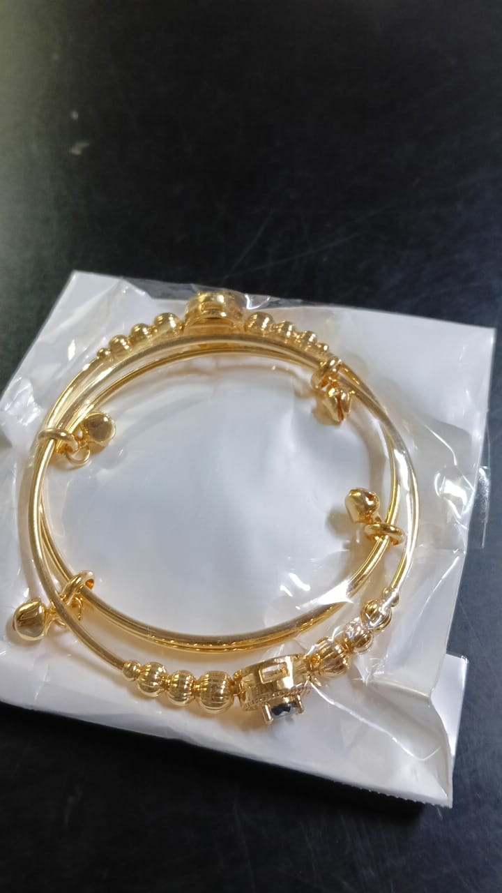 Lady Fancy Silm Gold Diamond Braclet 2Pc