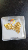 Lady Fancy Gold Ear Top Matte Finish with Diamonds