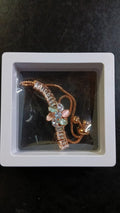 Lady Fancy Chain Slim Gold Bracelet with Light Diamonds