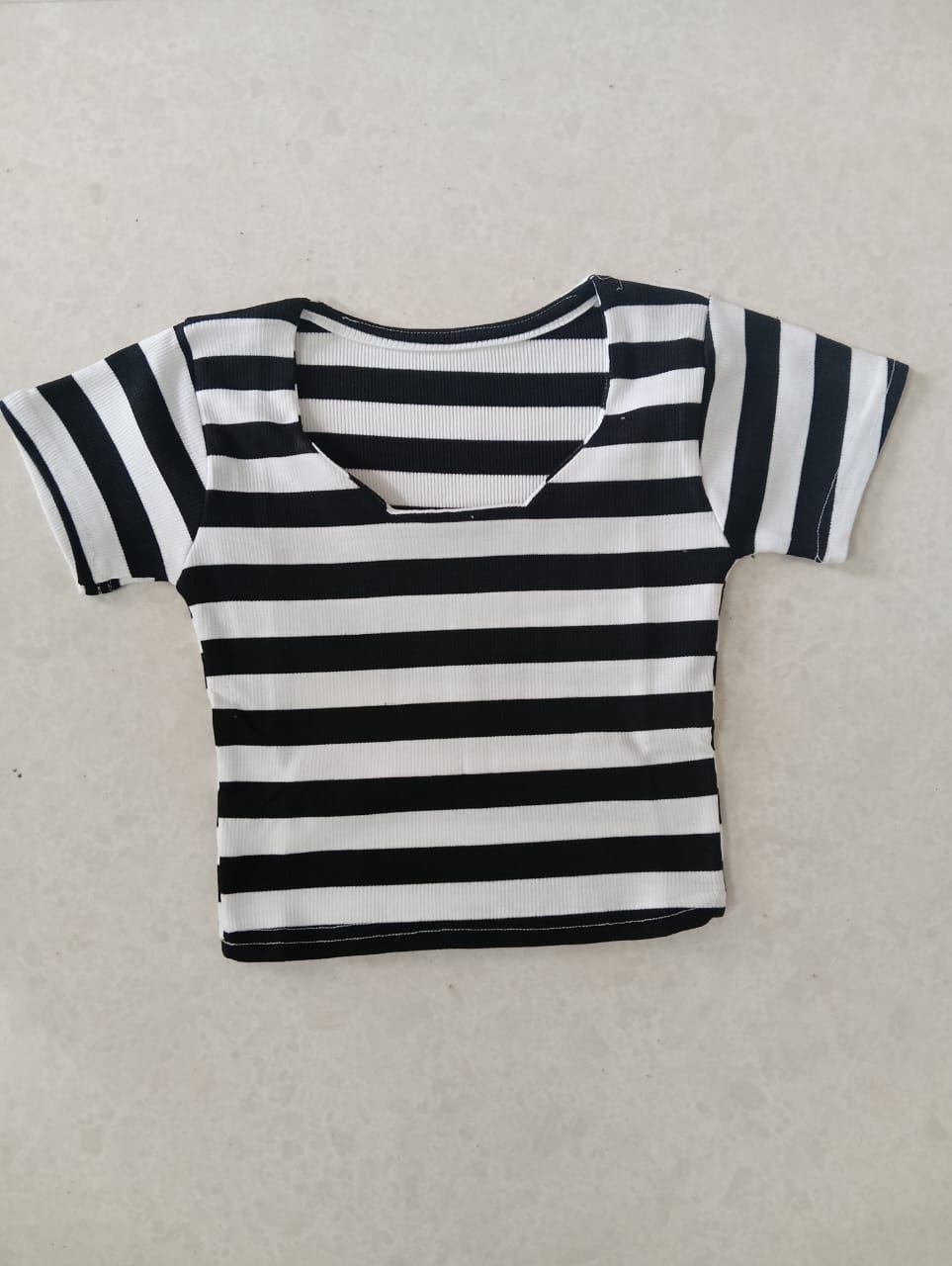 Womens T Shirt CROP TOP Linings