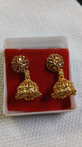Lady Fancy Gold Ear Top Glossy Finish with Diamonds