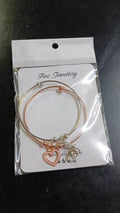 Lady Simple Silm Diamond Braclet 2Pc