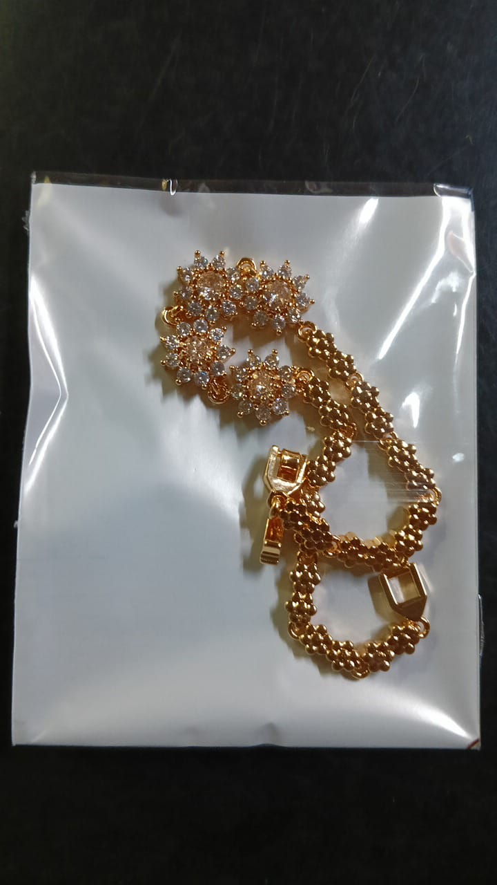 Lady Fancy Wide Heavy Bracelet with Diamonds
