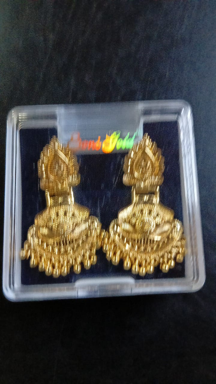 Lady Fancy Ear Tops Matt Finish With Diamonds Multi