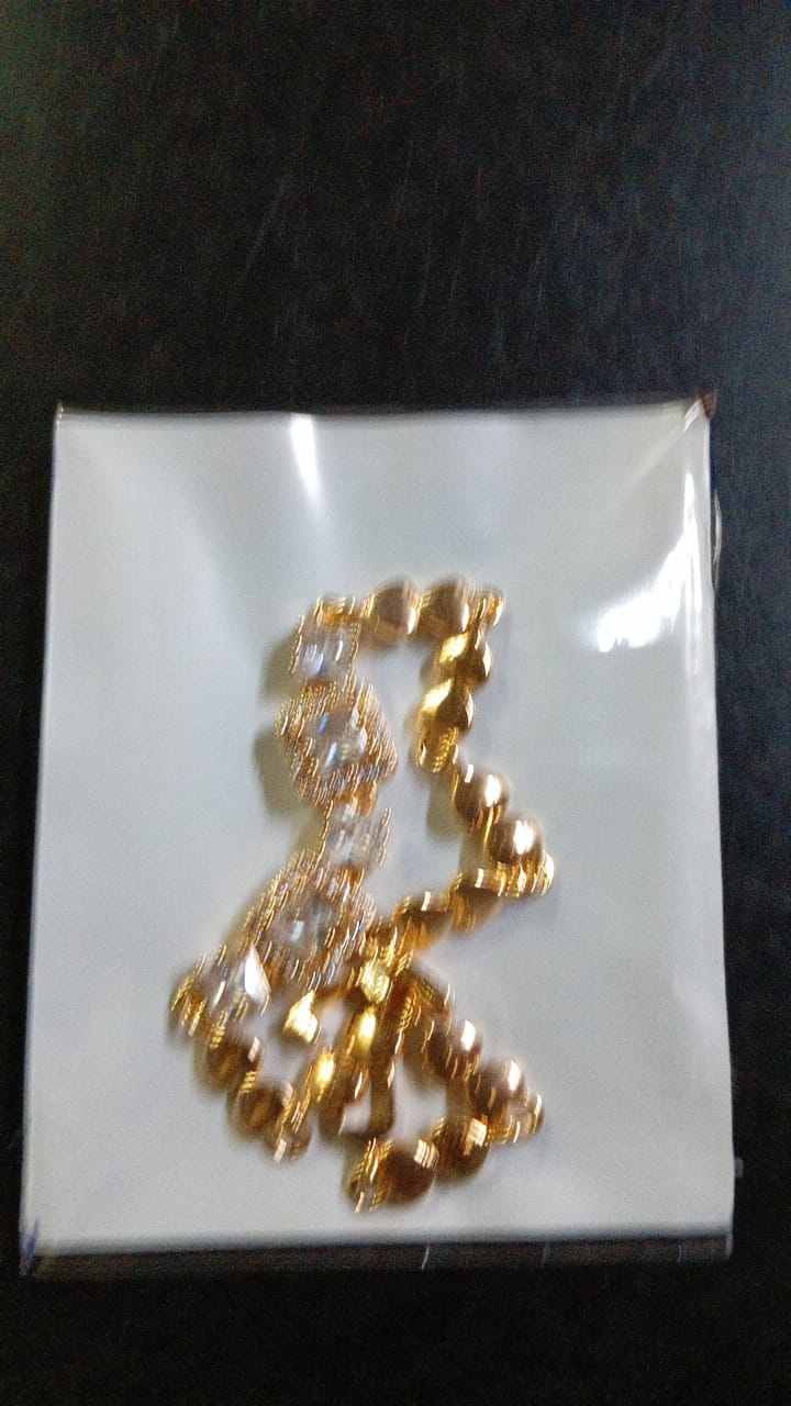 Lady Fancy Wide Heavy Bracelet with Diamonds