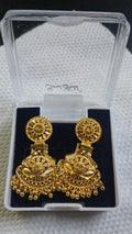 Lady Fancy Gold Ear Top Glossy Finish with Diamonds