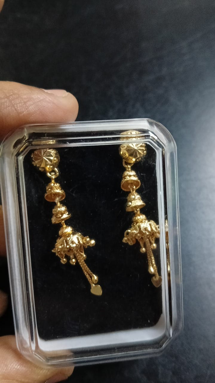 Lady Fancy Gold Ear Long Tops
