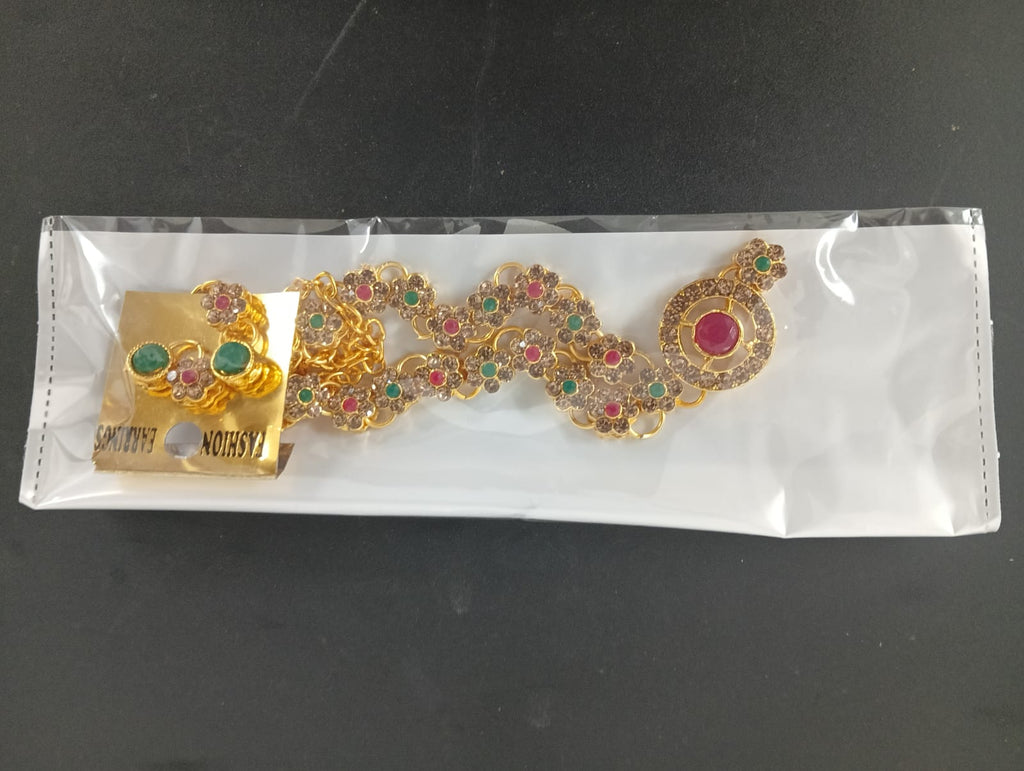 Lady Fancy Multicolor Kundan Chain Necklace