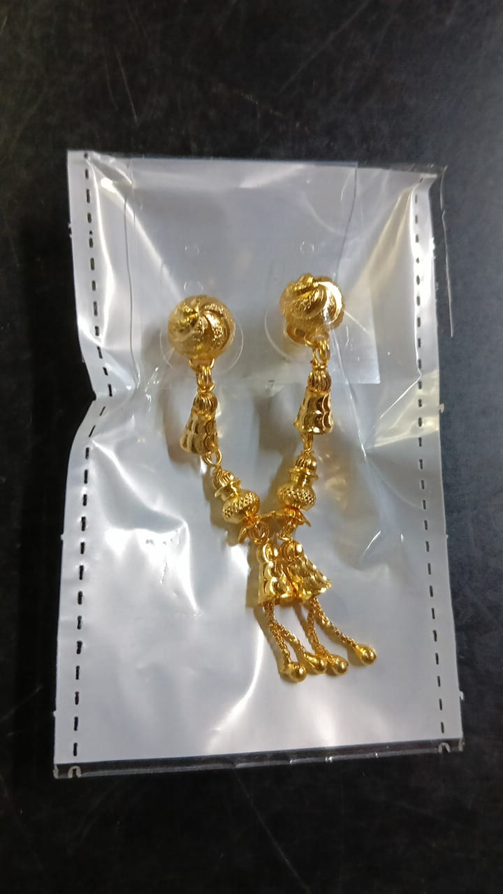 Lady Fancy Gold Ear Long Tops