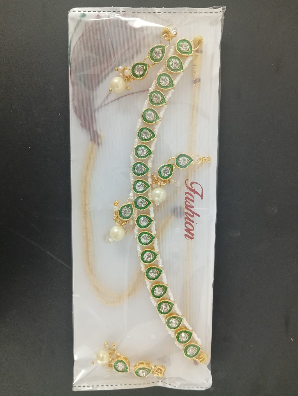 Lady Fancy Diamond Pearl Necklace