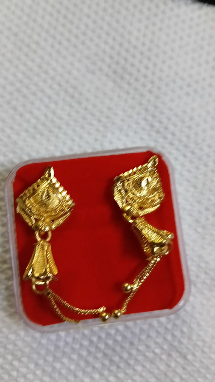Lady Fancy Gold Ear Top Multi Designs