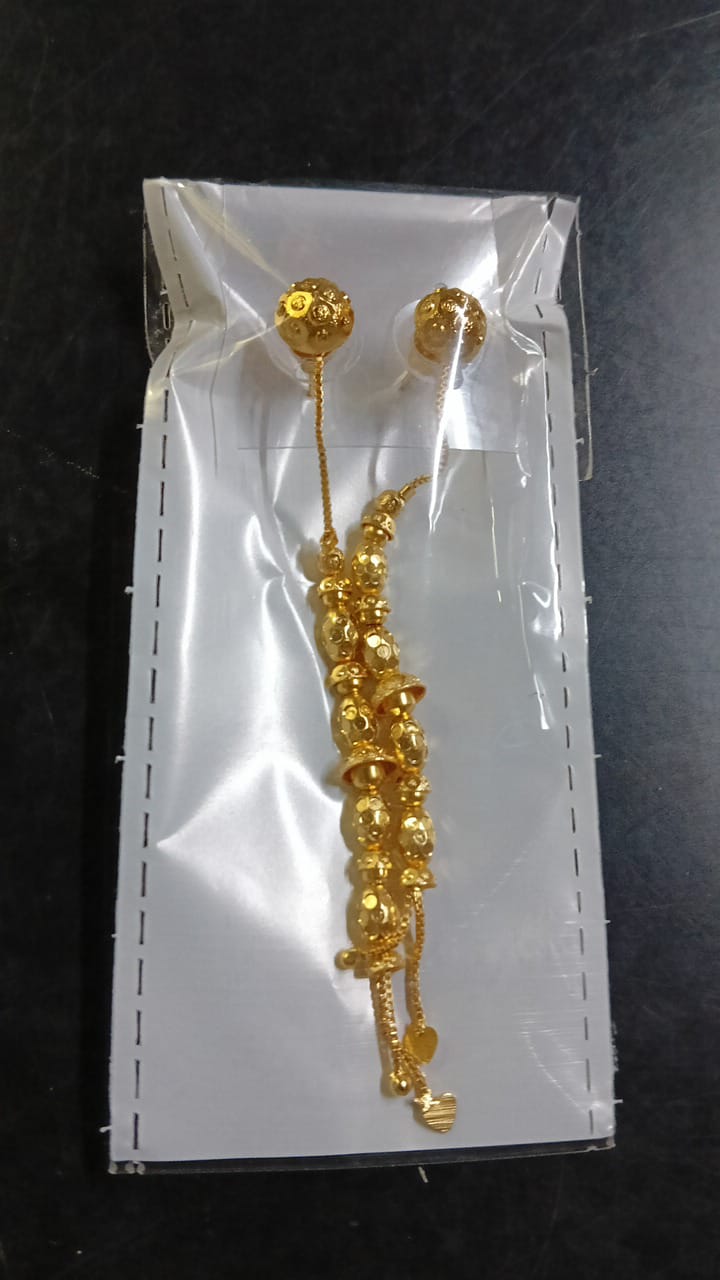 Lady Fancy Gold Ear Long Tops