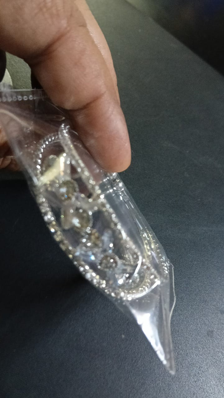 Lady Fancy Wide Diamond Braclet