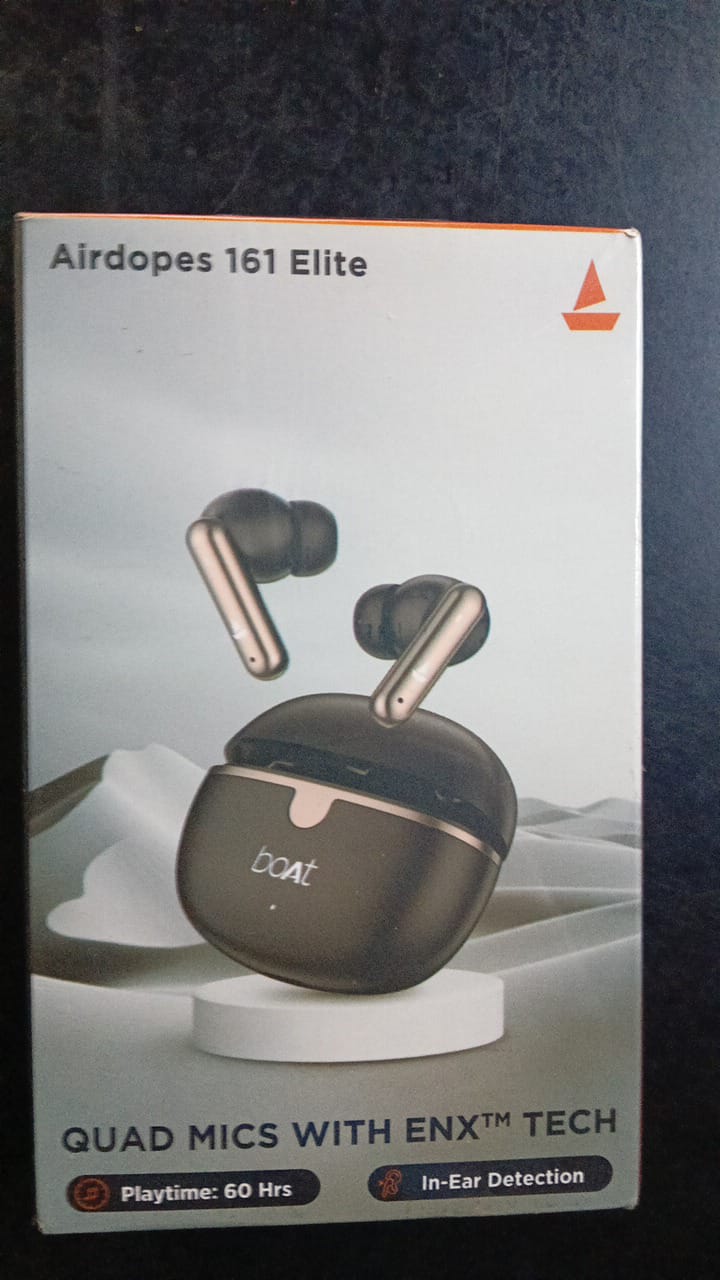 Boat Airdopes -161 Wireless Earphone Black