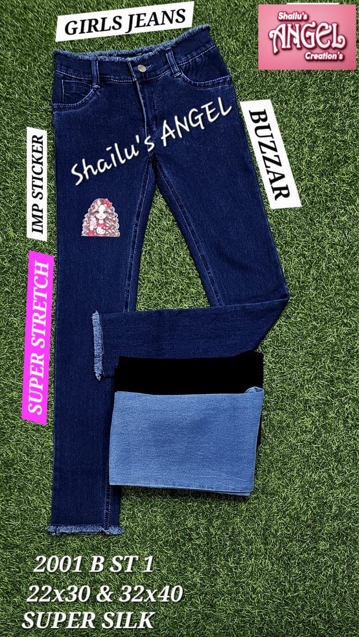 Women Denim Jeans 3 Button Buzzers