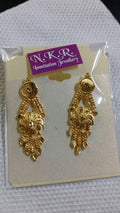 Lady Fancy Gold Ear Top Glossy Finish with Diamonds