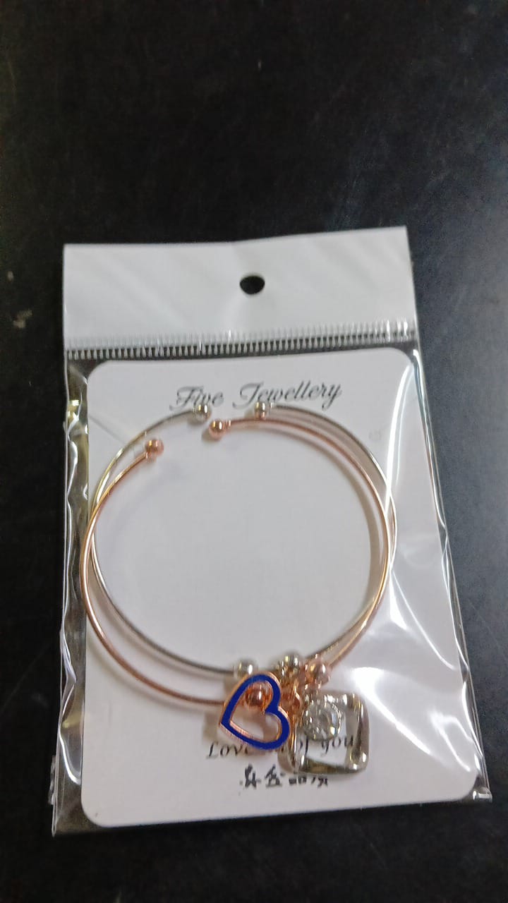 Lady Simple Silm Diamond Braclet 2Pc