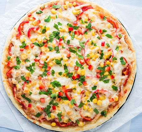 8" ORGANIC MULTIGRAIN CAPCICUM CHEESE PIZZA
