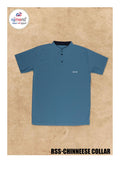 Mens Chinese Collar Half T Shirt