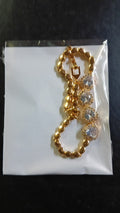 Lady Fancy Wide Heavy Bracelet with Diamonds