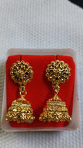 Lady Fancy Gold Ear Top Glossy Finish with Diamonds