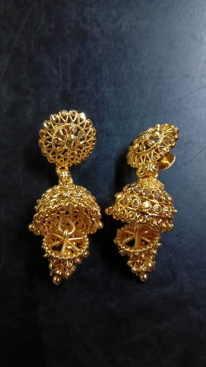 Lady Fancy Gold Ear Long Tops