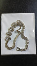 Lady Fancy Wide Heavy Bracelet with Diamonds