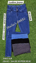 Women Denim Jeans 3 Button