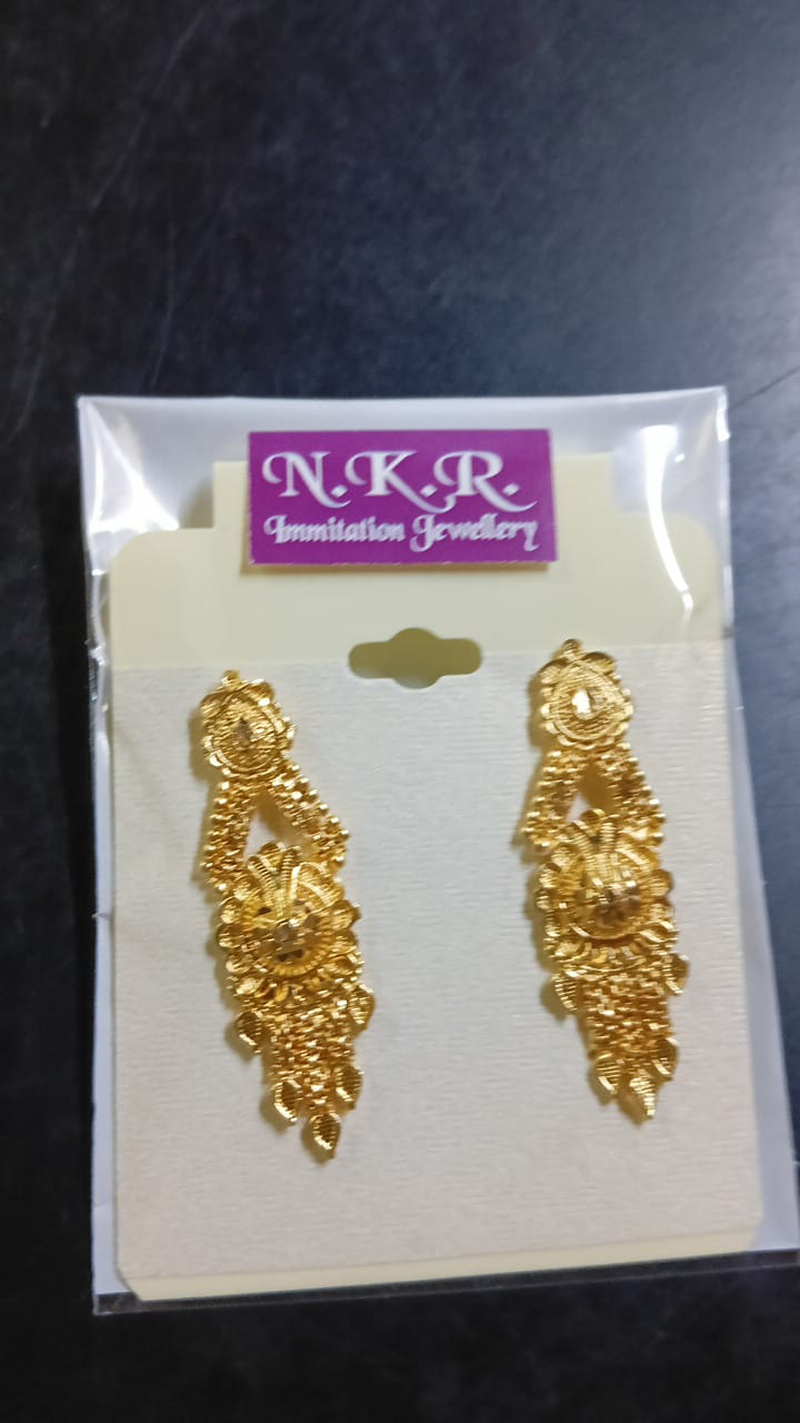 Lady Fancy Gold Ear Long Tops