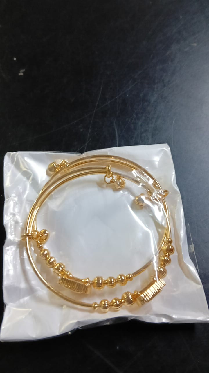 Lady Fancy Silm Gold Diamond Braclet 2Pc
