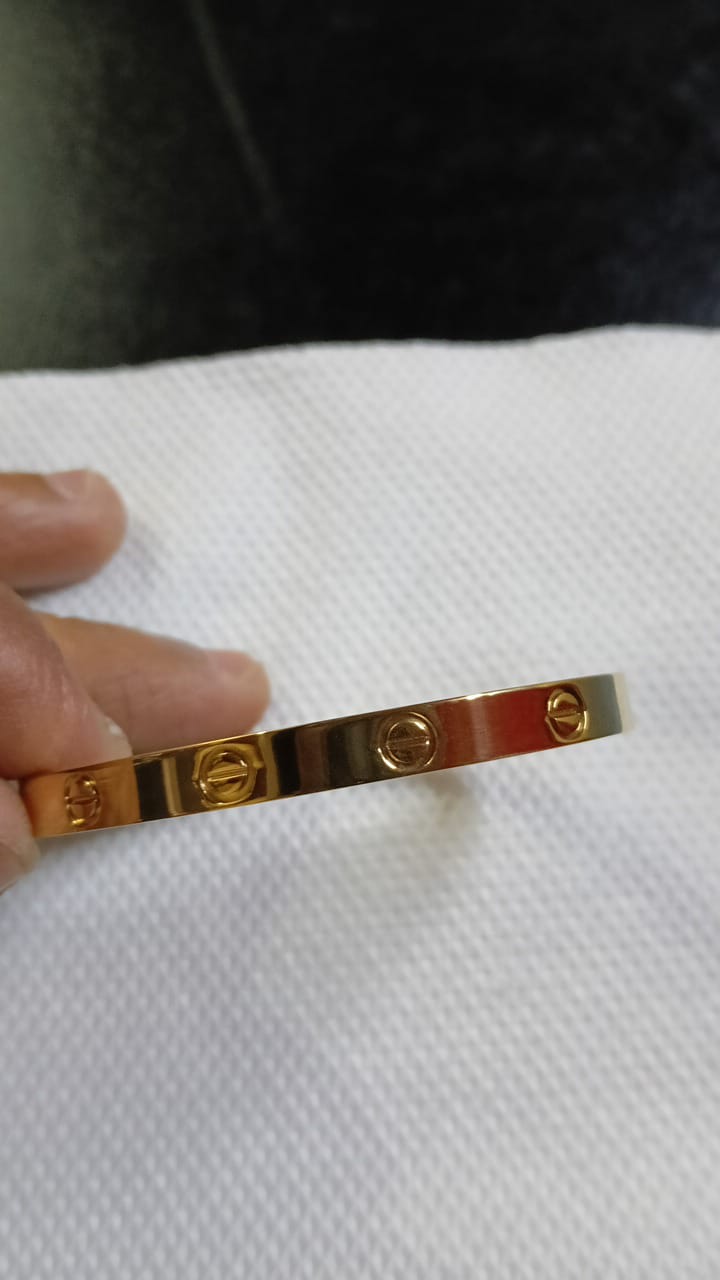 Hand Gold Kada Bracelete for He & She