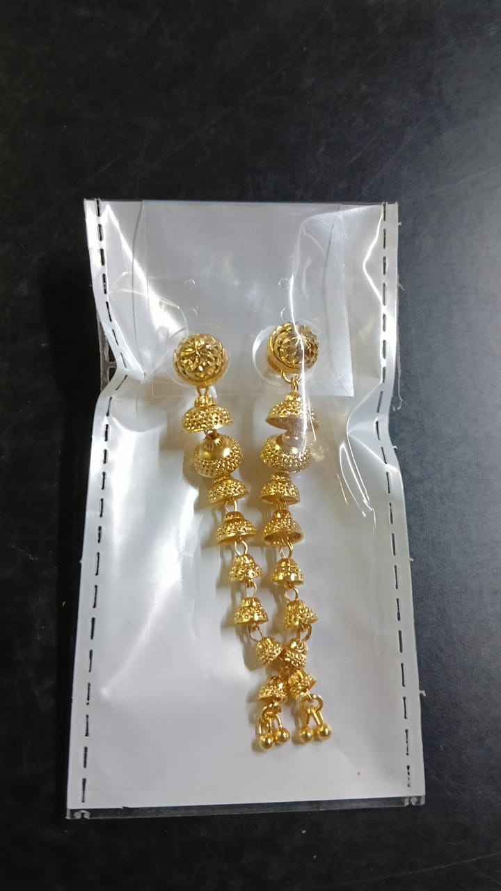 Lady Fancy Gold Ear Long Tops